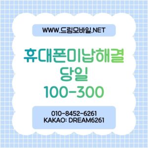 휴대폰대납 실전 활용법