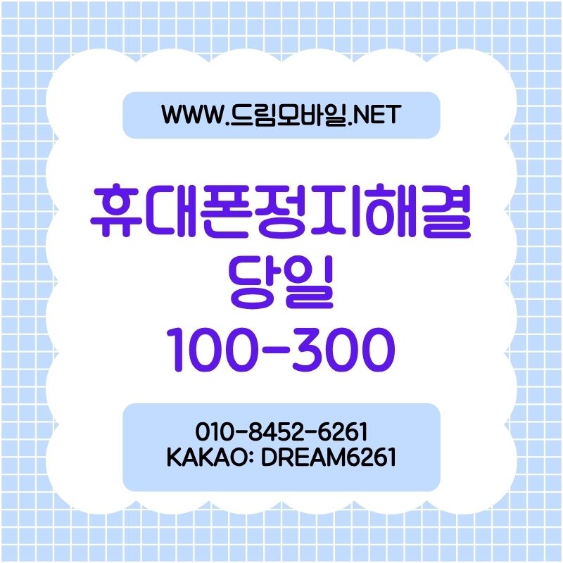 휴대폰정지 실제 사례와 문제 해결법