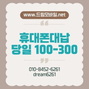 휴대폰대납